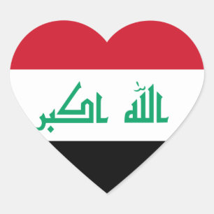 Iraq Herz-Aufkleber