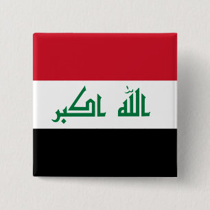 Iraq (Iraqi) Flag Button