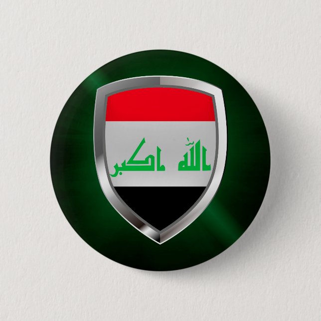 Iraq Metallic Emblem Button (Vorderseite)
