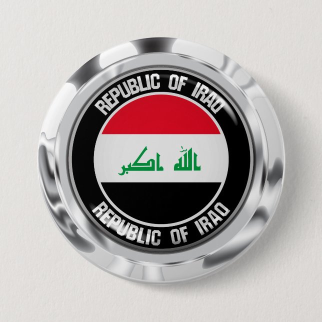 Iraq Round Emblem Button (Vorderseite)