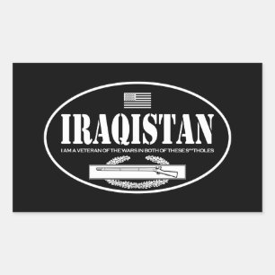 Iraqistan CIB Rechteckiger Aufkleber