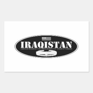 Iraqistan FAHRERHAUS Rechteckiger Aufkleber