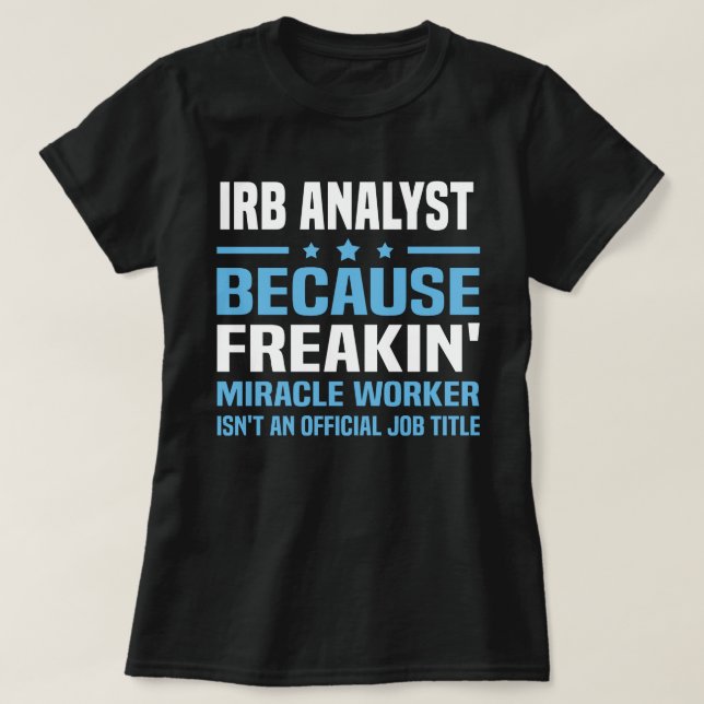 IRB Analyst T-Shirt (Design vorne)