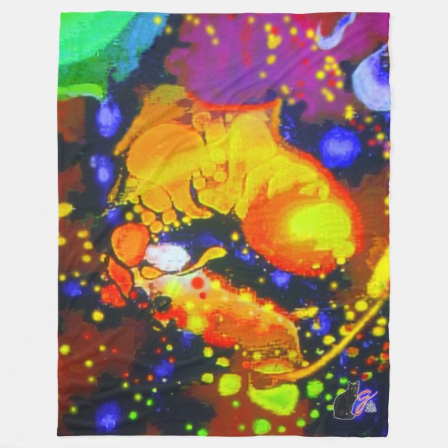 Irdische Freude Fleecedecke (Vorderseite)