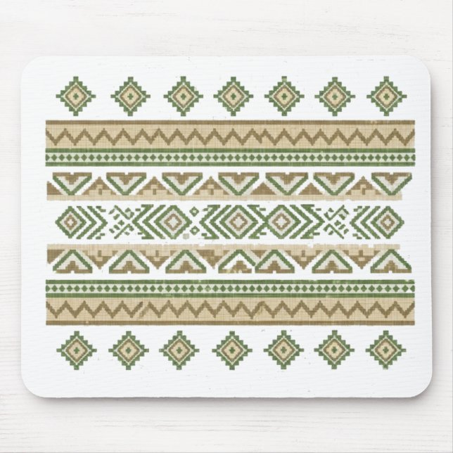 Irdische Ikat-Tapete Mousepad (Vorne)