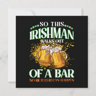 Ire beim Biertrinken am St. Patrick's Day