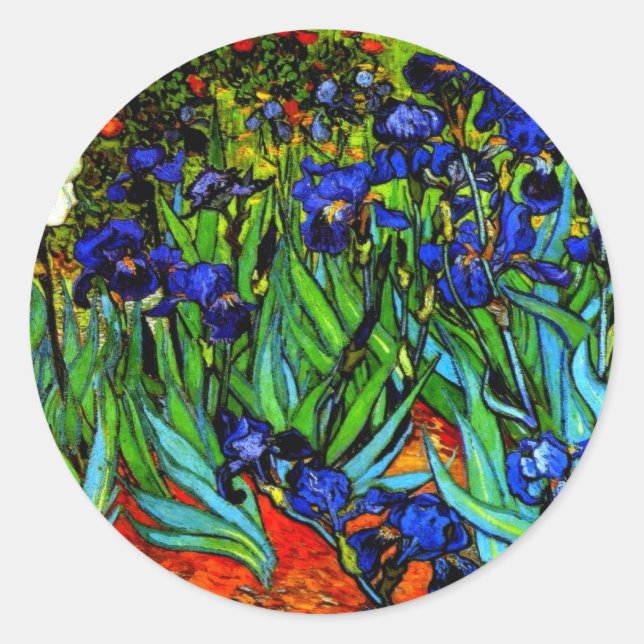 Ire, berühmtes Gemälde von Vincent van Gogh, Runder Aufkleber (Vorderseite)