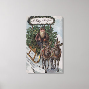 Ire Driving Sleigh of Kleeblatts Leinwanddruck