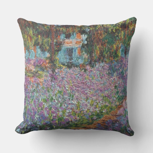 Ire im Garden Monet Fine Art Kissen Für Draußen (Vorderseite)