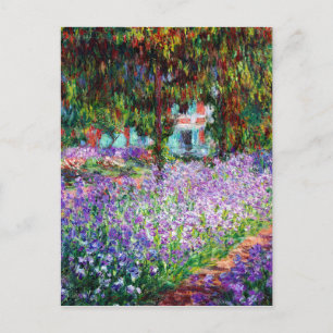 Ire im Monet-Garten Postkarte