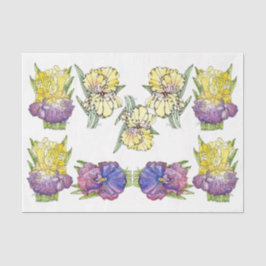 Ire Lila Gelb - Dekoupage Tissue Paper Seidenpapier