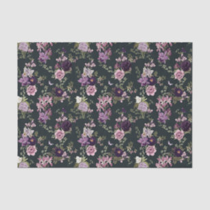 Ire, Orchideen, Rose in Lila Decoupage Seidenpapier