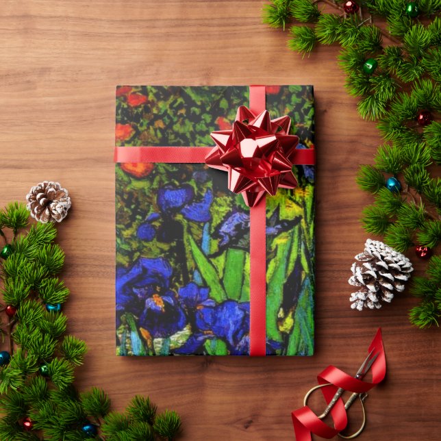 Ire, Van Gogh's berühmtes Blumenbild Geschenkpapier (Feiertagsgeschenk)