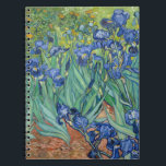 Ire | Vincent van Gogh Notizblock<br><div class="desc">Ire (1889) von dem niederländischen post-impressionistischen Künstler Vincent Van Gogh. Original Landschaftsmalerei ist ein Öl auf der Leinwand, das einen Garten blühender Iris-Blume zeigt. Verwenden Sie die Entwurfstools, um einen benutzerdefinierten Text hinzuzufügen oder das Bild zu personalisieren.</div>