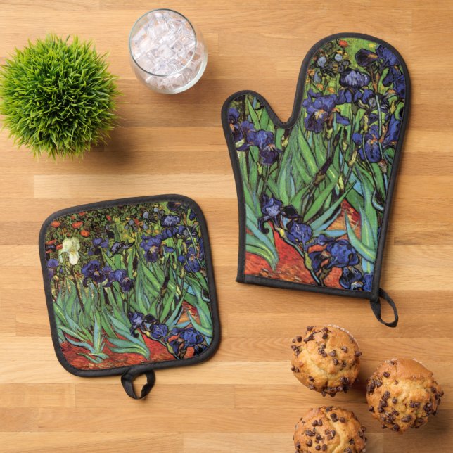 Ire von Vincent van Gogh Ofenhandschuh & Topflappen-Set (Oben Unten)