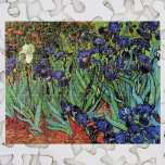 Ire von Vincent van Gogh, Vintag Garden Art<br><div class="desc">Ire (1889) von Vincent van Gogh ist ein Vintages, kunstvolles Post-Impressionismus Landschaftsbild mit Blumengarten mit lila bärtigen Reisen, die von Orangenpfeifen wachsen. An der Kante blüht eine weiße Iris-Blume des Single. Über den Künstler: Vincent Willem van Gogh (1853-1890) war einer der berühmtesten postimpressionistischen Maler seiner Zeit. Seine Arbeit war besonders...</div>