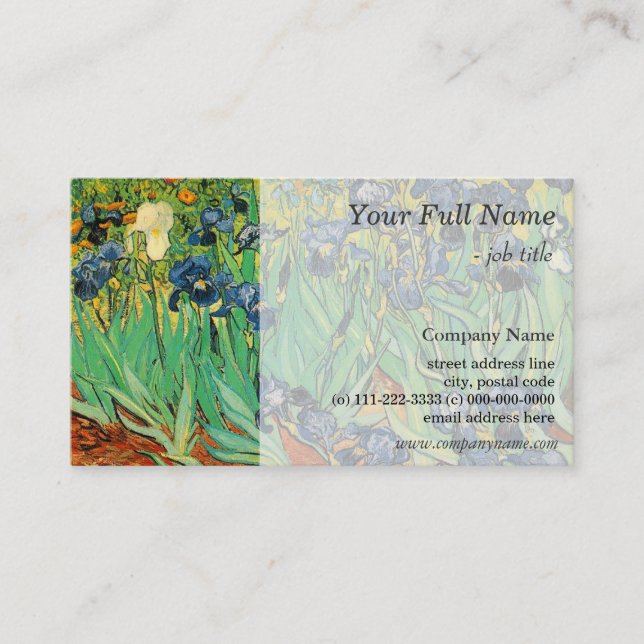 Ire von Vincent van Gogh. Vintage Kunst Visitenkarte (Vorderseite)