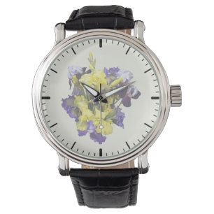 Ire Yellow und Lila Armbanduhr