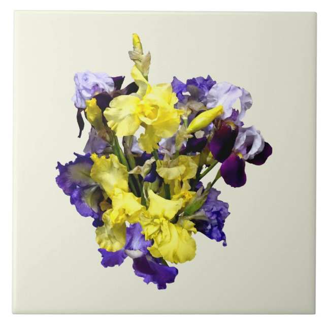Ire Yellow und Lila Fliese (Vorderseite)
