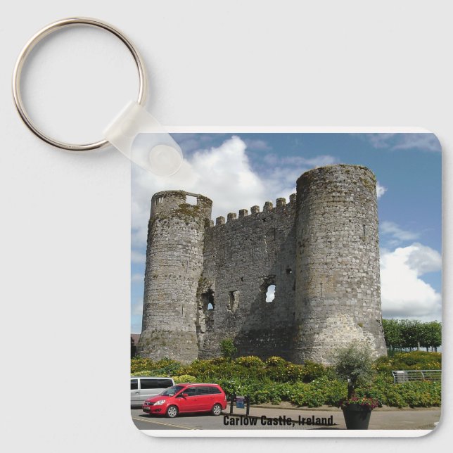 Ireland Carlow Castle, Landkreis GAA Flag Schlüsselanhänger (Vorderseite)