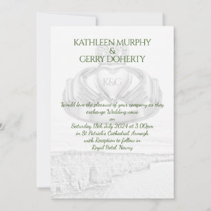 Ireland Cliffs of Moher & Irish Claddagh Ring Invi Einladung