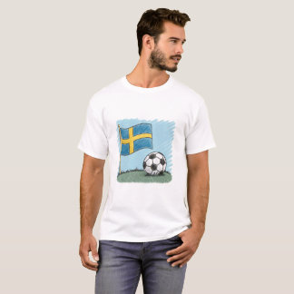Ireland flag and crayon-style soccer ball T-Shirt