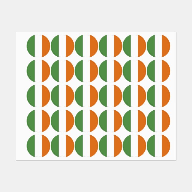 Ireland flag etiketten (Blatt)