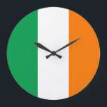Ireland Flag Große Wanduhr<br><div class="desc">Ireland Flag</div>