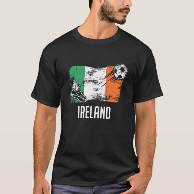 Ireland Flag Jersey Ireland Soccer Team Ireland T-Shirt (Vorderseite)