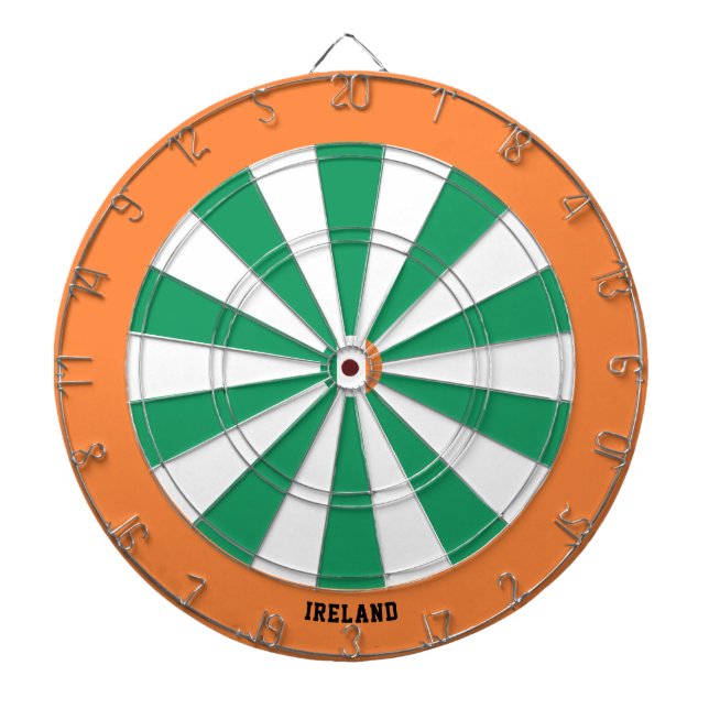 Ireland Flag Patriot's Bullseye Dartscheibe (vorne)