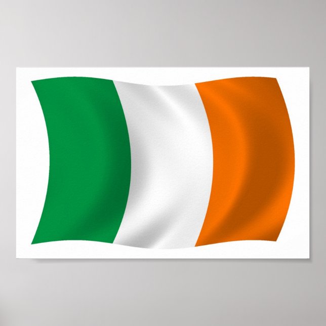 Ireland Flag Poster Print (Vorne)