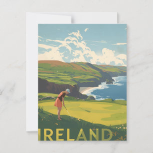 Ireland Golf Postkarte