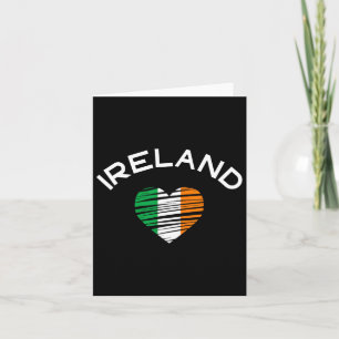 Ireland Heart St Patricks Proud Irish Flag Roots H Karte