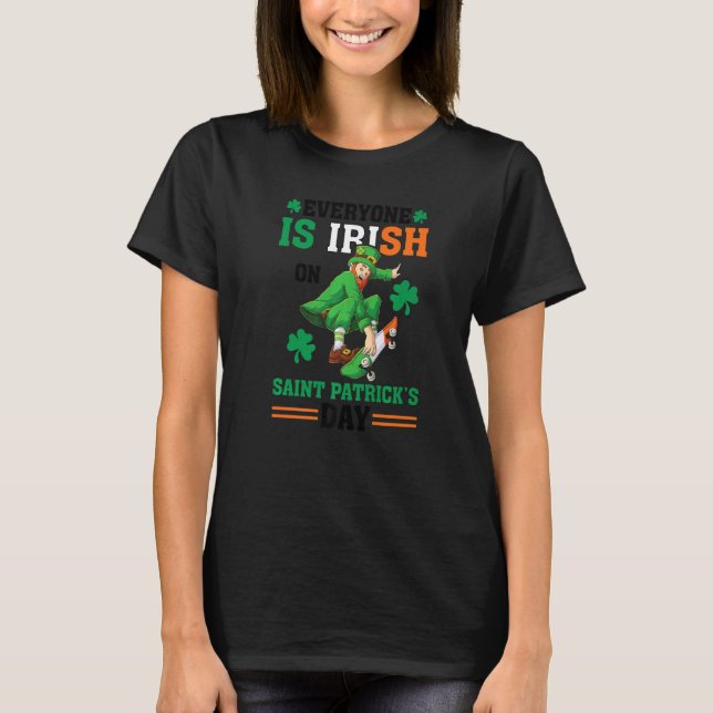 Ireland Irishman Irish Map Irish Flag St Patricks  T-Shirt (Vorderseite)