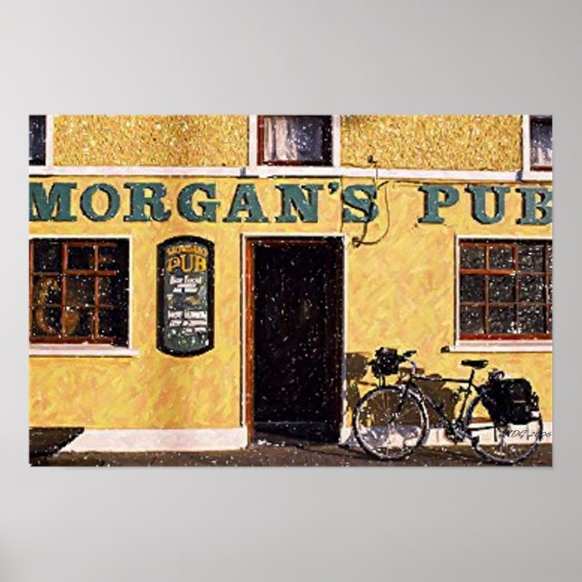 Ireland Morgan's Pub Poster Print (Vorne)