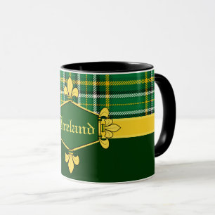 Ireland National Tartan, Customizing with name Tasse