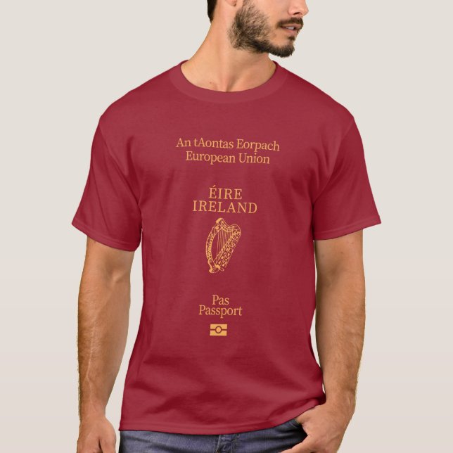 Ireland passport cover T-Shirt (Vorderseite)