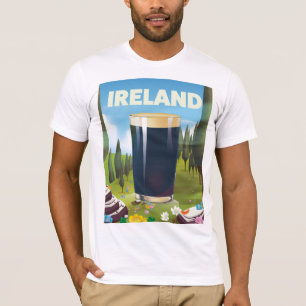 Ireland Pint Travel Poster T-Shirt