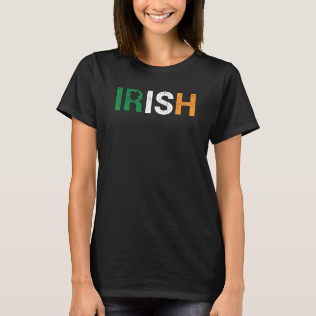 Ireland Pride Funny Shamrock Leprechaun Patriotic  T-Shirt (Vorderseite)