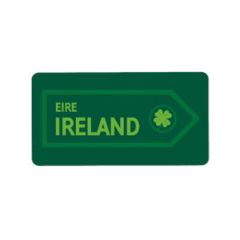 Ireland Road Sign Adressaufkleber
