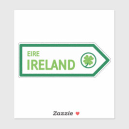 Ireland Road Sign Aufkleber