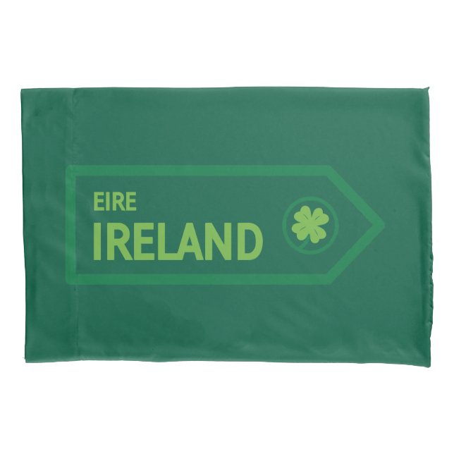 Ireland Road Sign Kissenbezug (Vorderseite)