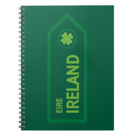Ireland Road Sign Notizblock