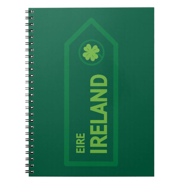 Ireland Road Sign Notizblock (Vorderseite)