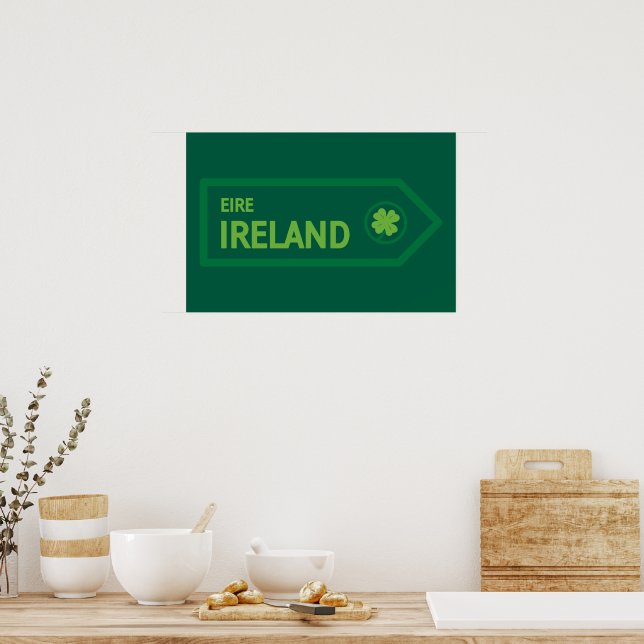 Ireland Road Sign Poster (Küche)