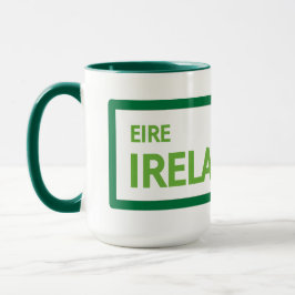 Ireland Road Sign Tasse