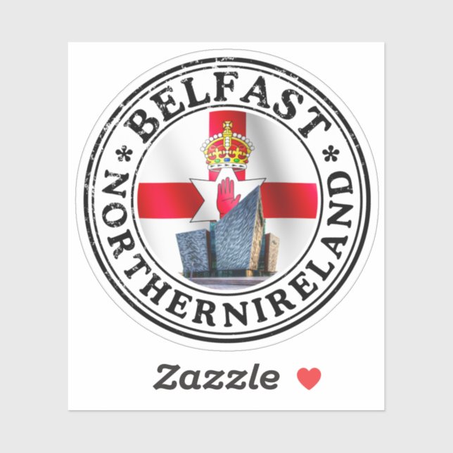  Ireland Seal Sticker Round Flag For Laptop Book (Blatt)