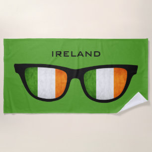 IRELAND Shades benutzerdefinierte Text Strandtuch