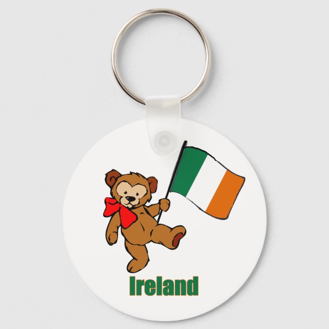 Ireland Teddy Bear Schlüsselanhänger (Vorderseite)