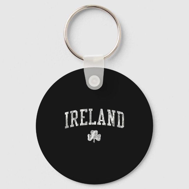 Ireland Vintage Srts Design Irish Shamrock  Schlüsselanhänger (Vorderseite)
